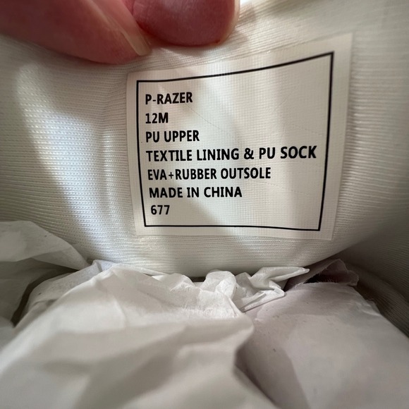 Steve Madden P-Razer White Perforated Lace Up Casual Comfort Sneakers Mens 12M - Picture 3 of 10